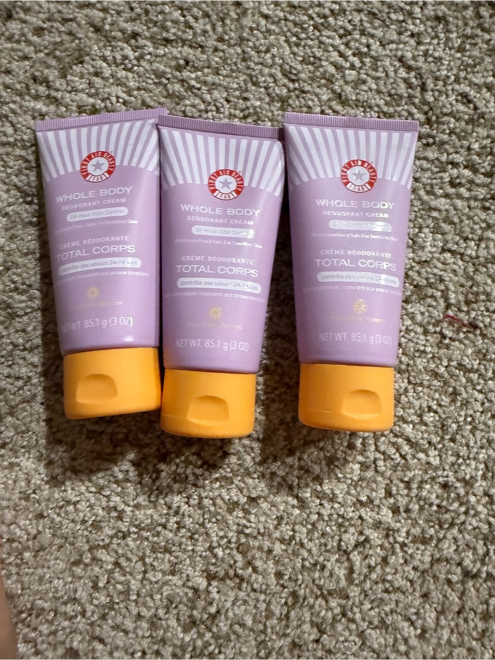3First Aid Beauty Whole Body Deodorant Cream up to 24 Hrs Odor Control 3 Oz
